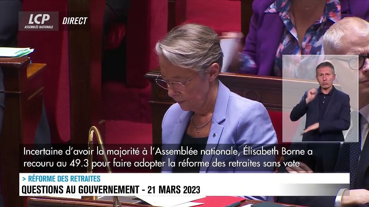 A l'Assemblée Nationale, Sébastien Chenu demande à Elisabeth Borne de démissionner: "Et Monsieur Dussopt, accompagnez-là aussi vers la sortie!"