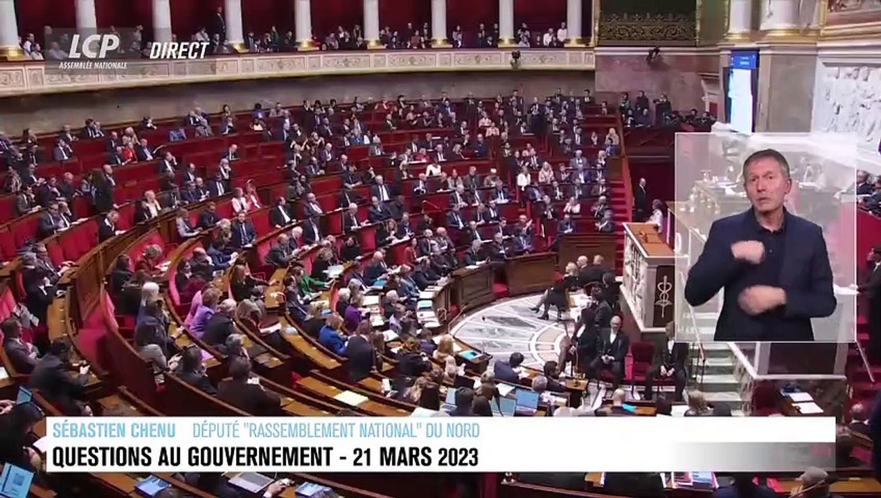 A l'Assemblée Nationale, Sébastien Chenu demande à Elisabeth Borne de démissionner: "Et Monsieur Dussopt, accompagnez-là aussi vers la sortie!"