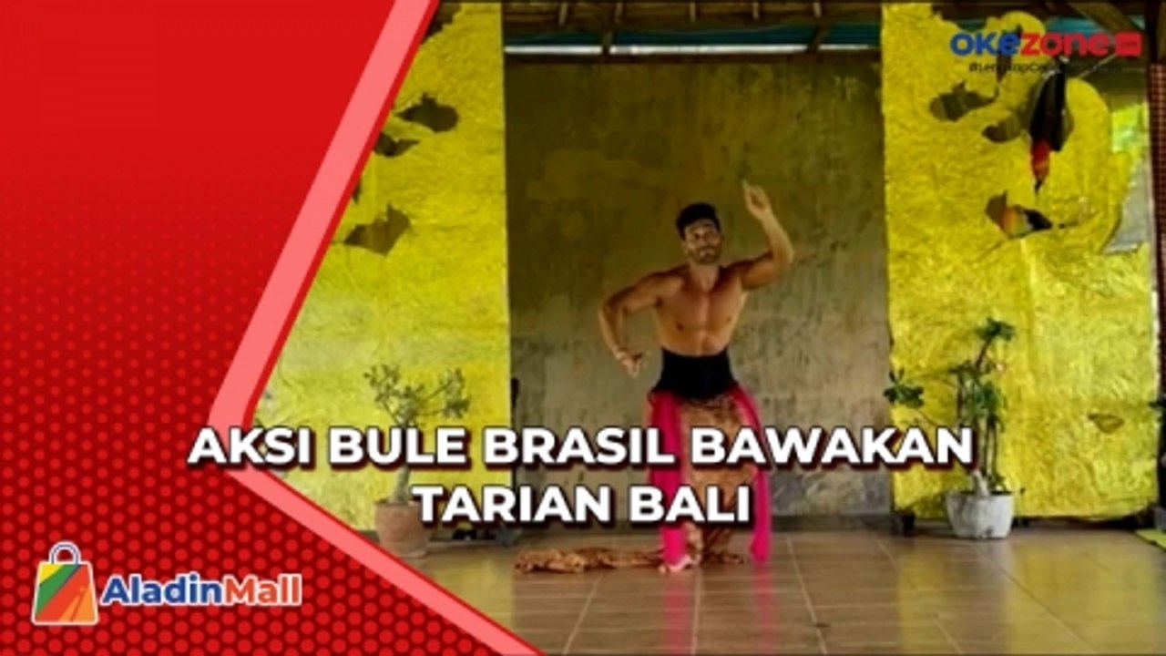 Keren! Bule asal Brasil Tampilkan Tarian Condong Legong dari Bali