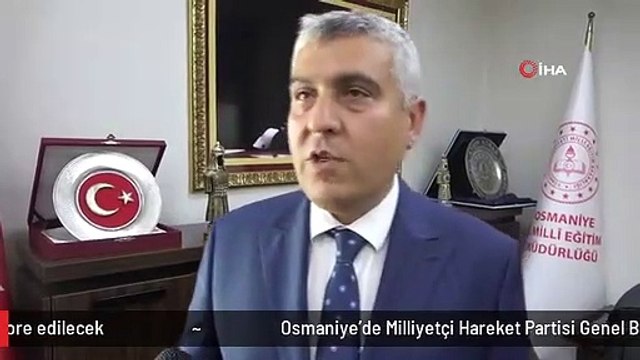 Osmaniye'de Milliyetçi Hareket Partisi Genel Başkanı Devlet Bahçeli'nin okuduğu okul restore edilecek