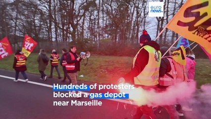 Pension protests continue across France as President Macron refuses to back down