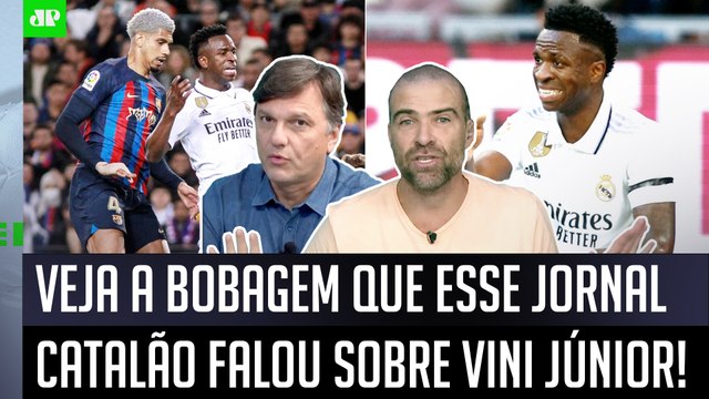 FALOU UM ABSURDO! ISSO É UM LIXO! NÃO DÁ! Jornal POLEMIZA sobre Vinicius Júnior e é CRITICADO!