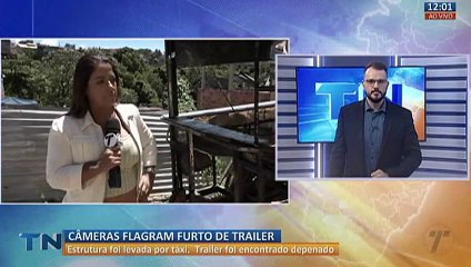 Comerciante chora ao ter trailer furtado na Grande Vitória