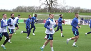 England training ahead of Italy Euro 2024 qualifier
