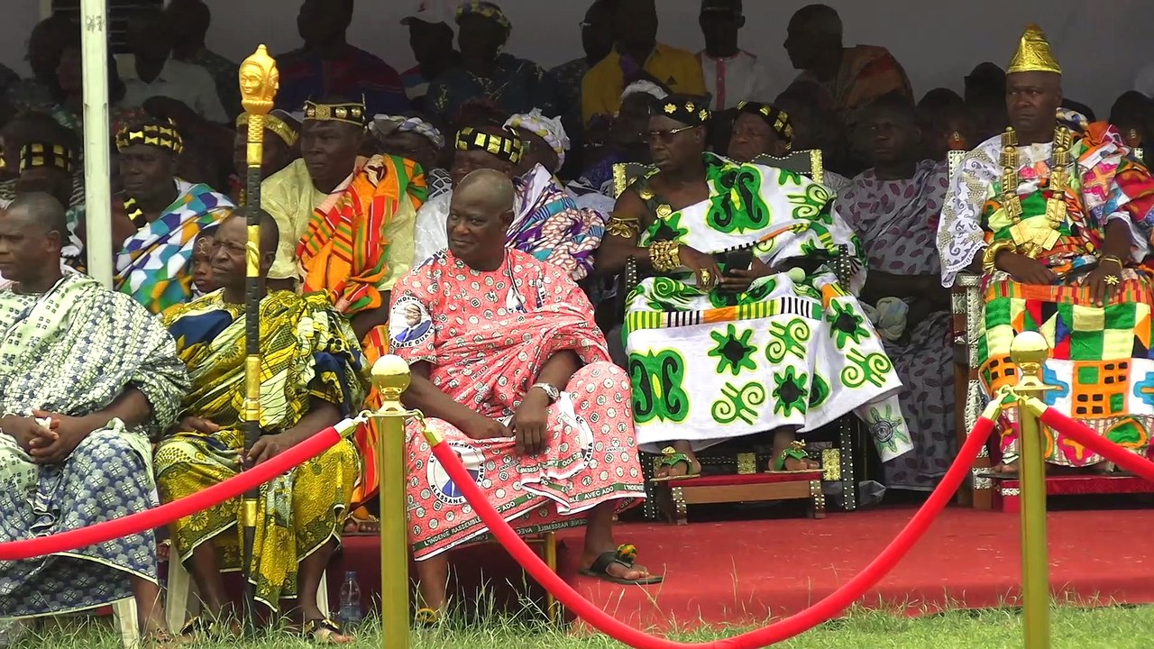 Cérémonie de reconnaissance au chef de l'État S E M Alassane Ouattara à Abengourou