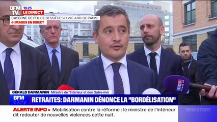 Gérald Darmanin aux policiers et gendarmes: "Ne répondez pas aux provocations de l'extrême gauche"