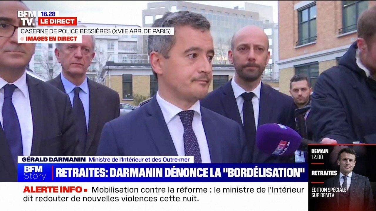 Gérald Darmanin: "Tant que les manifestations ne sont pas déclarées, le préfet de police ne laissera pas faire le désordre"