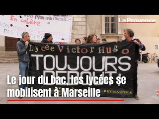 Le jour du bac, les lycées se mobilisent à Marseille