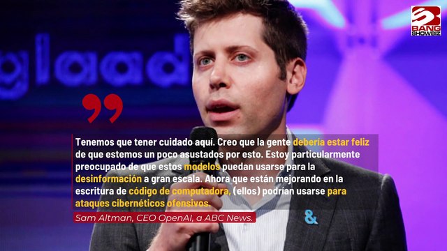 Pionero de los chatbots, Sam Altman, advierte sobre los peligros de la Inteligencia Artificial