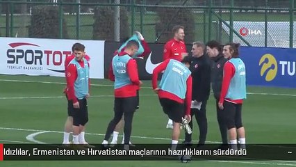 Ay-yıldızlılar, Ermenistan ve Hırvatistan maçlarının hazırlıklarını sürdürdü
