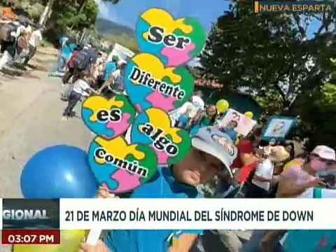 Nva. Esparta | Estudiantes realizan caminata para conmemorar el Día Mundial del Síndrome de Down