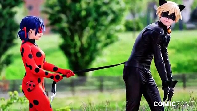 Real Life Miraculous Ladybug Live Cosplay! - Marinette, Adrien, and Miraculous Ladybug IRL (3)