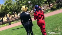 Miraculous Ladybug in Real Life! - (Chat Noir and Adrinette Live Cosplay)