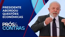 Lula fala sobre arcabouço fiscal e critica taxa Selic