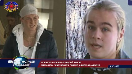 'Ti mando a fancu*o perché non mi  simpatico', Wax sbotta contro Aaron ad Amici22