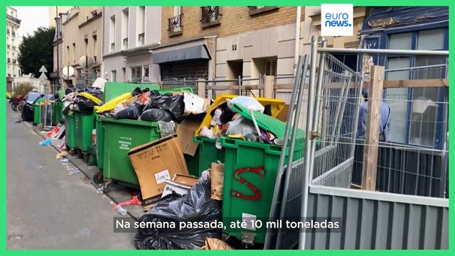 Lixo acumula-se nas ruas de Paris e multiplicam-se as notícias falsas