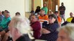 Fish kill clean-up finally underway at Menindee, as residents vented frustrations at local community meeting