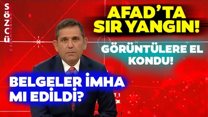 AFAD'ta Sıcak Gece! Fatih Portakal Şüpheli Yangını Bu Sözlerle Yorumladı