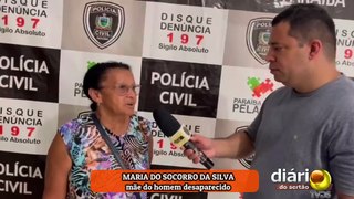 Homem de 44 anos, morador do bairro Francisco Paulino em Pombal, está desaparecido