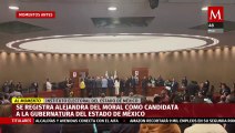 Alejandra del Moral registra candidatura a gubernatura del Edomex