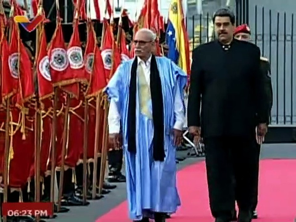 Pdte. Nicolás Maduro recibe al Pdte. de la República Árabe Saharaui Democrática en Miraflores
