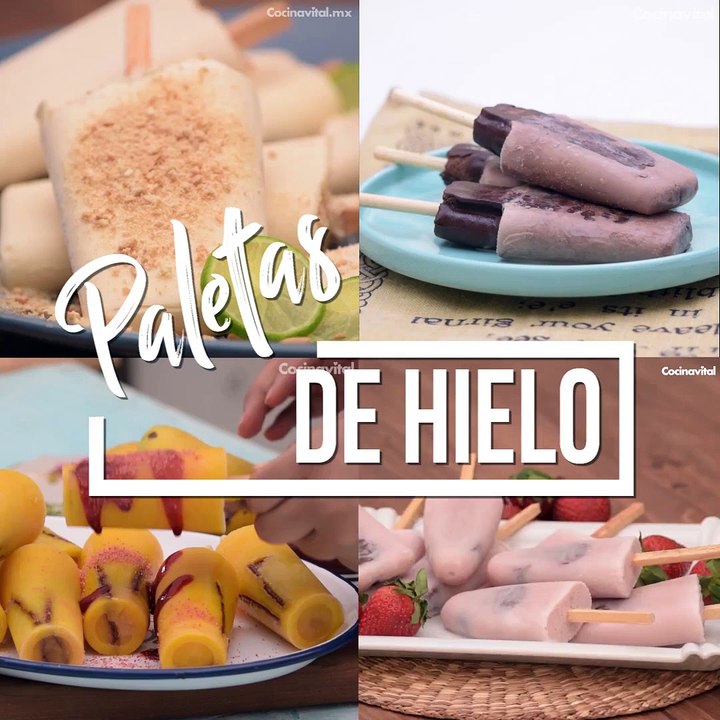 Paletas de hielo caseras para refrescarte