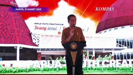 Kelakar Jokowi Tawarkan Sepeda ke Anak Muda Papua