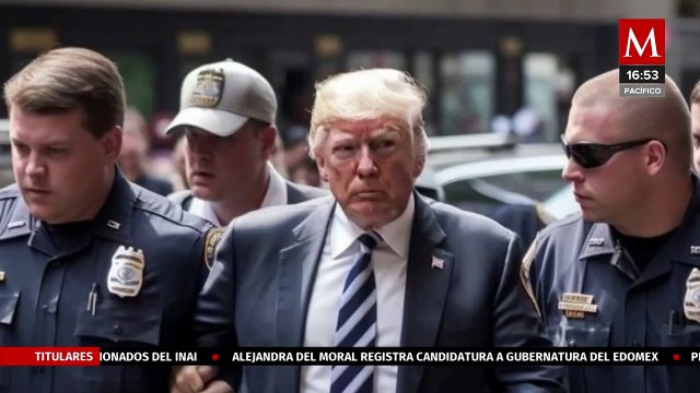 A través de las redes sociales se difundieron fotos supuestamente de la detención de Donald Trump