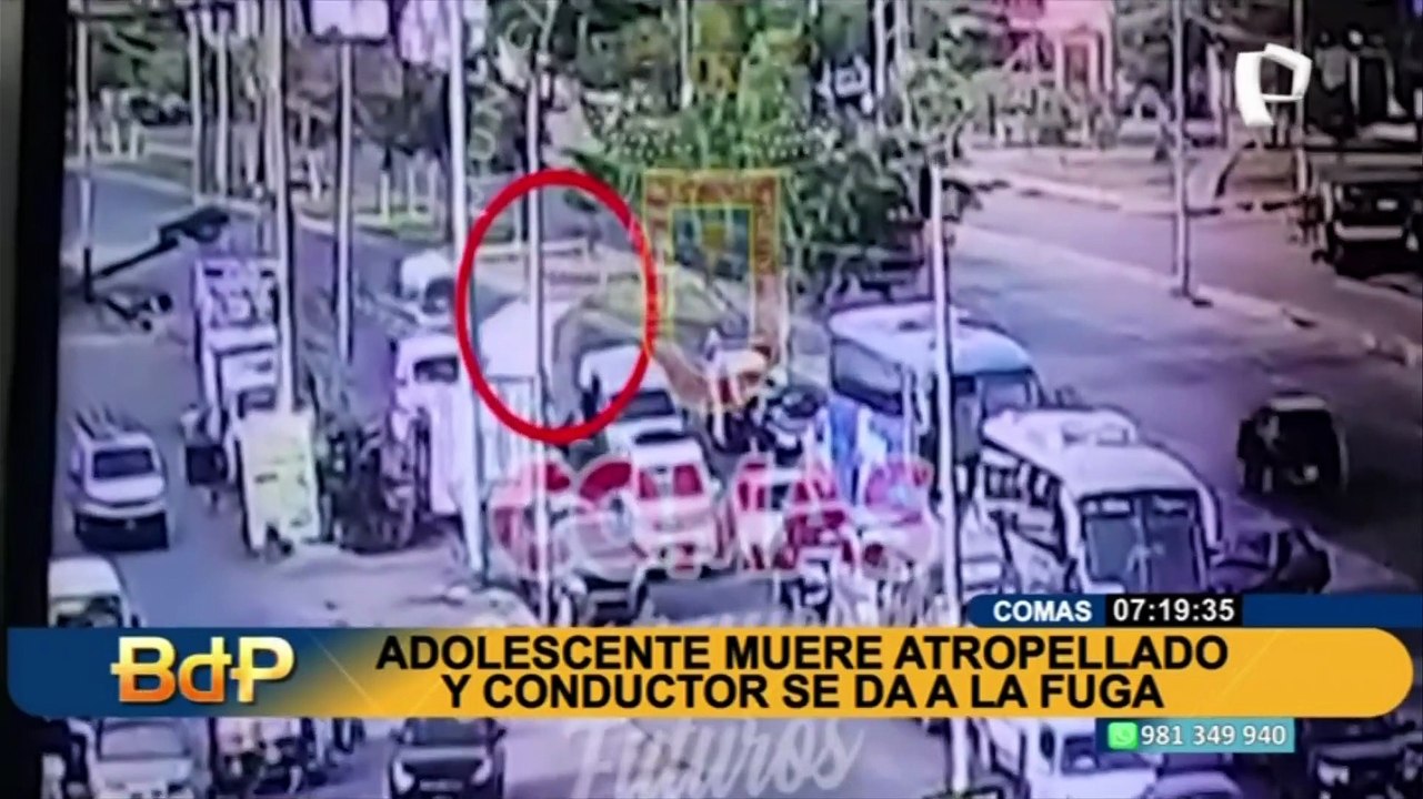 Comas: conductor se da a la fuga tras atropellar y matar a adolescente que trabajaba con su padre