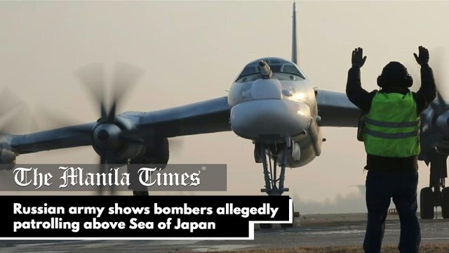 Russian army shows bombers allegedly patrolling above Sea of Japan