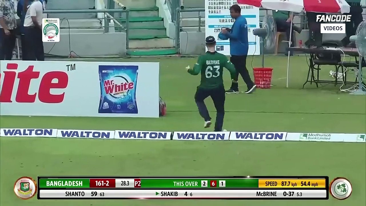 BAN v IRE 2nd ODI Highlights_BAN score record 349 runs in washout