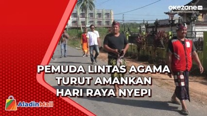 Pemuda Lintas Agama Amankan Hari Raya Nyepi di Lampung