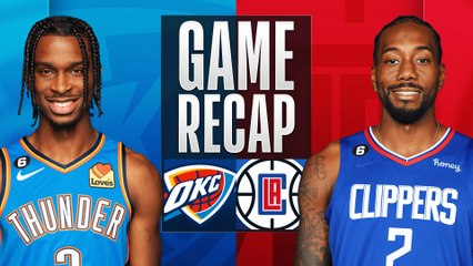 Game Recap: Thunder 101, Clippers 100