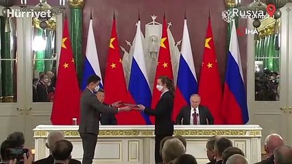 Çin ve Rusya liderleri arasında Moskova'da tarihi zirve