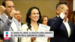 Alejandra del Moral se registra como candidata de la alianza “Va por México” al gobierno de Edoméx