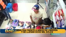 Delincuencia en Piura: asaltan librería y se roban más de S/8 mil de las ganancias del día