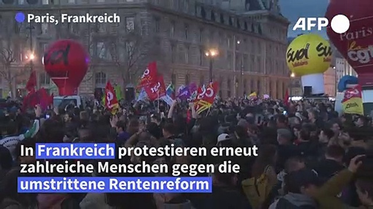 Frankreich: Neue Proteste gegen Rentenreform