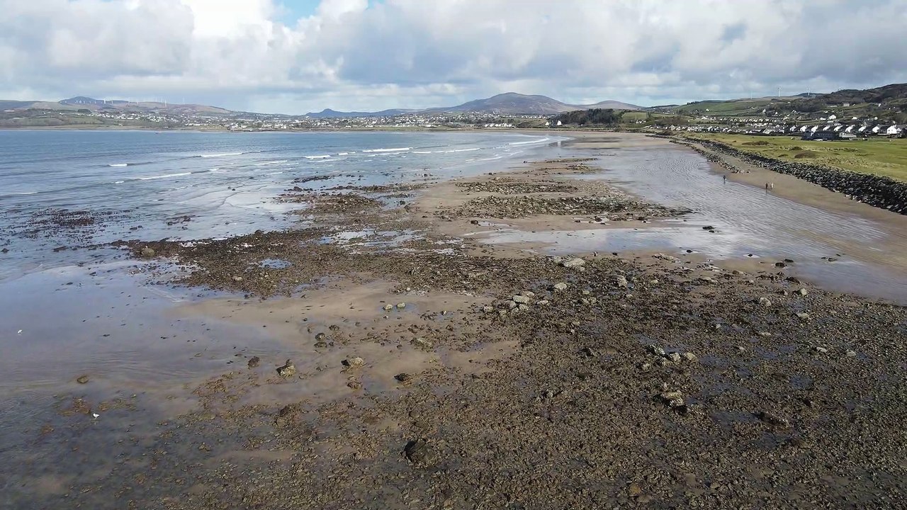 Breathtaking 8K Drone View of Beautiful Buncrana Beach in Ireland