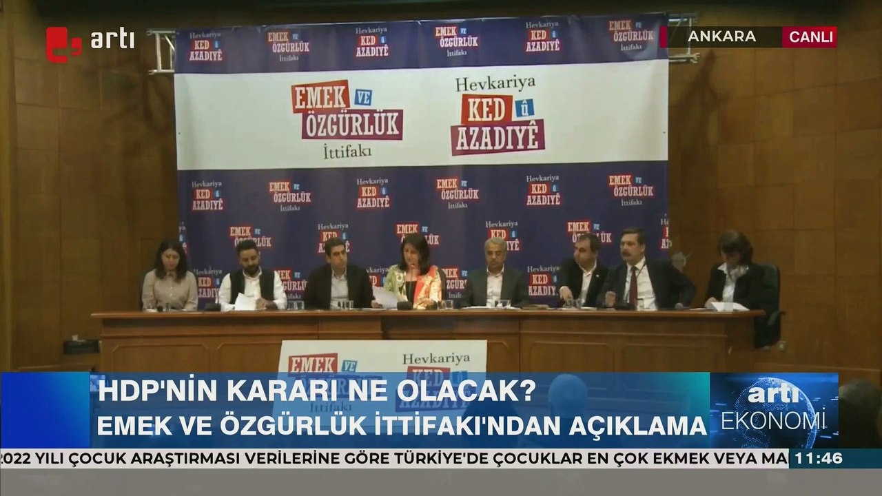 Emek ve Özgürlük İttifakı resmen duyurdu: Cumhurbaşkanlığı seçimlerinde aday çıkarmayacağız