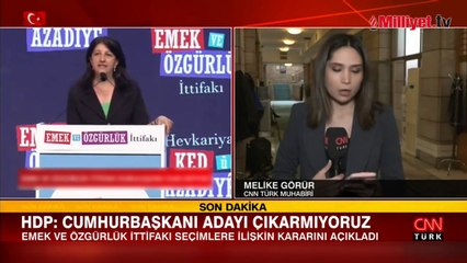 HDP 14 Mayıs seçimlerine ilişkin kararını açıkladı