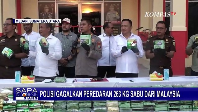 Polisi Gagalkan Peredaran 263 Kg Sabu Jaringan MalaysiaIndonesia, 21 Tersangka Ditangkap!