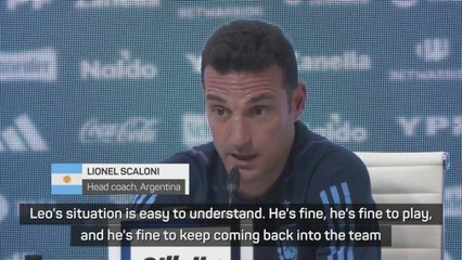 Messi will remain in Argentina fold until he says otherwise - Scaloni