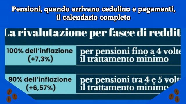 Pensioni, quando arrivano cedolino e pagamenti, il calendario completo