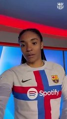 Salma Paralluelo, celebrando el triunfo de las culés en Roma / FCB