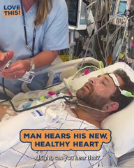 Man Hears the Heart that Keeps Him Alive