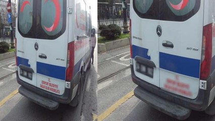 Hacizli ambulansla ilgili emniyetten açıklama