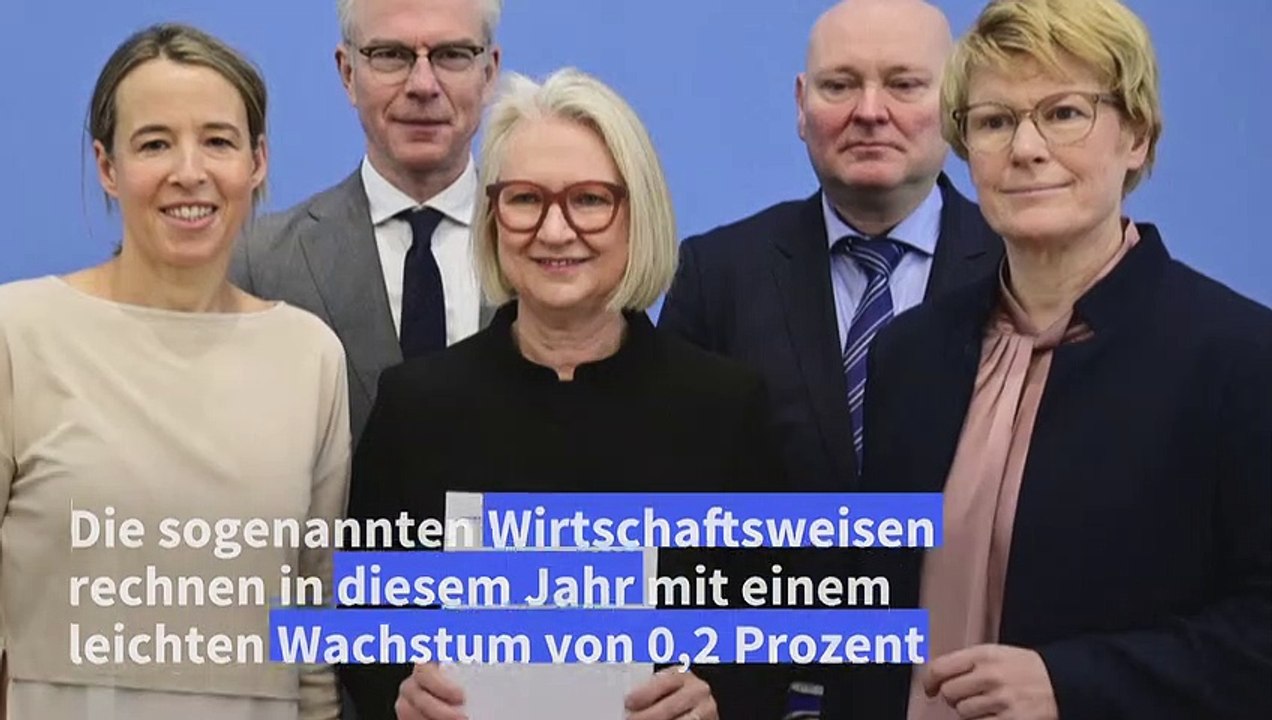 Wirtschaftsweise erwarten leichtes Wachstum und sinkende Inflation