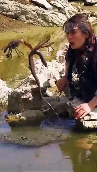 The_fierce_beauty_fights_against_the_three_eels#Shorts