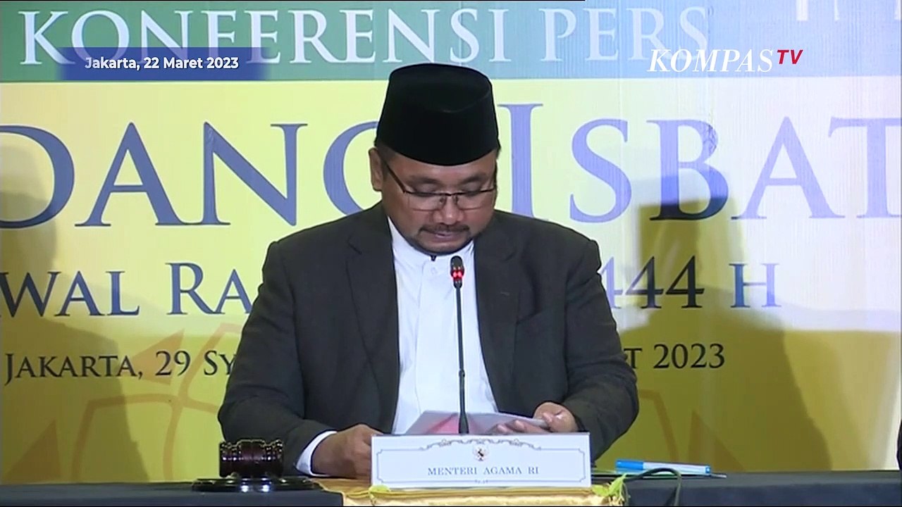 [FULL] Hasil Sidang Isbat: 1 Ramadan 1444 H Jatuh pada Kamis 23 Maret 2023