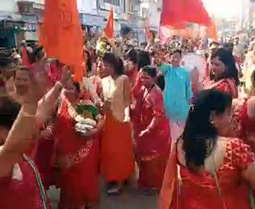चम्बल माता को ओढ़ाई 5100 फीट लम्बी चुनरी
